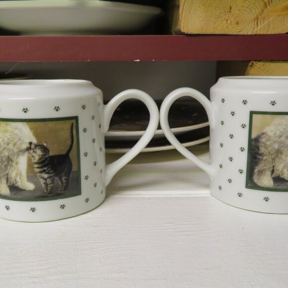 Vandor Lowell Herrero Cat & Dog Sugar Bowl & Creamer Vintage (DF91) - Picture 5 of 7